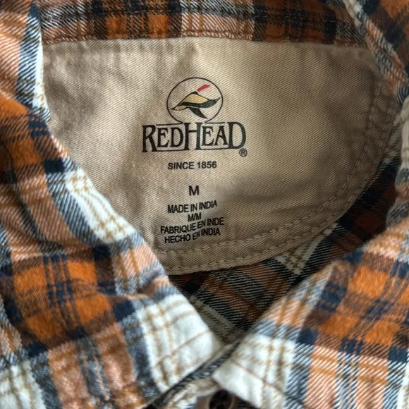 REDHEAD MENS MED LIGHTWEIGHT PLAID SHIRT - Picture 5 of 7
